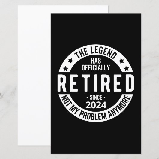 officieel met pensioen 2024 (Voorkant / Achterkant)