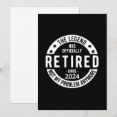 officieel met pensioen 2024 bedankkaart (Voorkant / Achterkant)