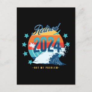 Officiëel met pensioen 2024 briefkaart