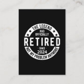 officieel met pensioen 2024 informatiekaartje (Voorkant)