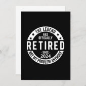 officieel met pensioen 2024 kaart (Voorkant / Achterkant)