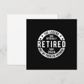 officieel met pensioen 2024 kaart (Voorkant / Achterkant)