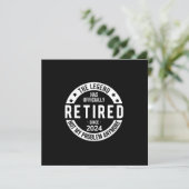 officieel met pensioen 2024 kaart (Staand voorkant)