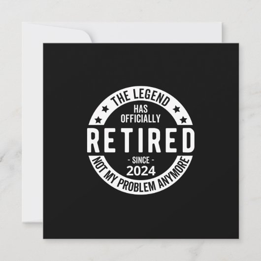 officieel met pensioen 2024 kaart (Voorkant)