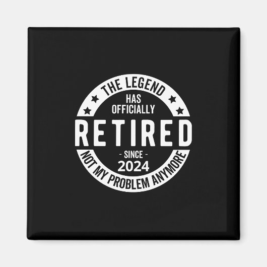 officieel met pensioen 2024 magneet (Voorkant)