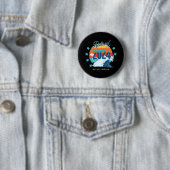 Officieel met pensioen 2024 ronde button 5,7 cm (In situ)