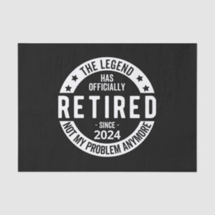 officieel met pensioen 2024 tissuepapier