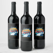 Officieel met pensioen 2024 wijn etiket (Flessen)