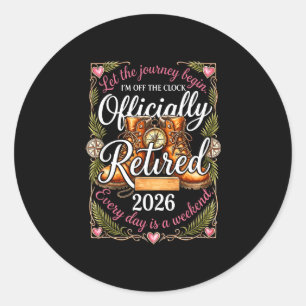 Officieel met pensioen 2026 elke dag is hét weeken ronde sticker