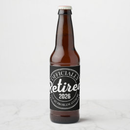 Officieel Met Pensioen 2026 Niet Mijn Probleem Mee Bier Etiket