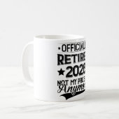 Officieel Met Pensioen 2026 Niet Mijn Probleem Mee Koffiemok (Voorkant links)
