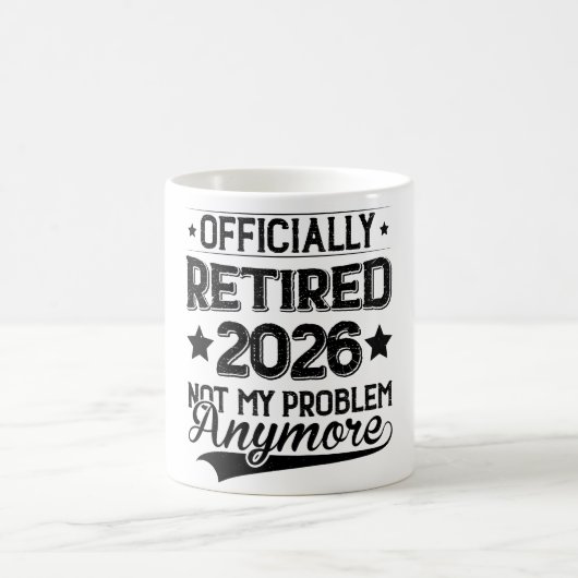 Officieel Met Pensioen 2026 Niet Mijn Probleem Mee Koffiemok (Center)