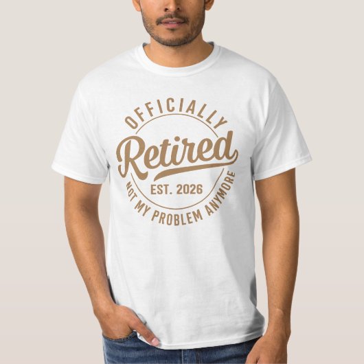 Officieel Met Pensioen 2026 Niet Mijn Probleem Mee T-shirt (Voorkant)