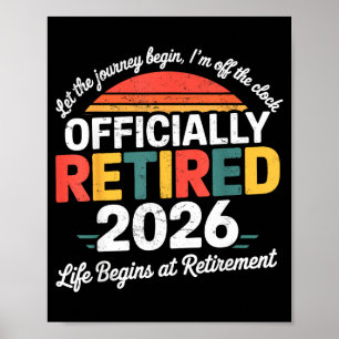 Officieel Met Pensioen 2026 Shirt Pensioen 2026 Da Poster