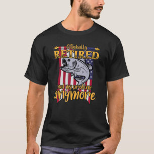 Officieel Met Pensioen Gegaande Hengel En Amerikaa T-shirt
