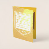 Officieel Met Pensioen Gegane Foliekaart Folie Kaarten (Voorkant)