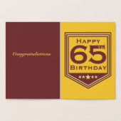 Officieel Met Pensioen Gegane Foliekaart Folie Kaarten (Binnen)