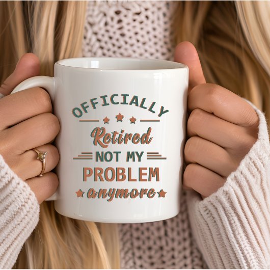 Officieel met pensioen, mijn probleem niet meer mok