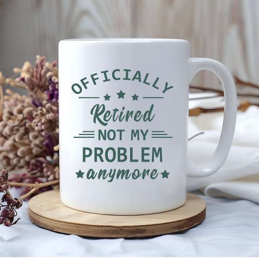 Officieel met pensioen, mijn probleem niet meer mok