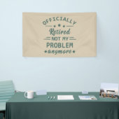 Officieel met pensioen, mijn probleem niet meer spandoek (Beurs)