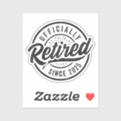 Officieel met pensioen sinds 2025 - Pensioen 2025 Sticker (Vel)