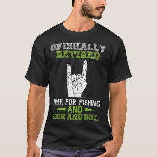 Officieel Met Pensioen Tijd voor Vissen T-shirt