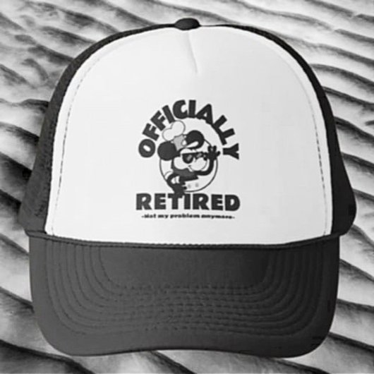 Officieel met pensioen trucker pet