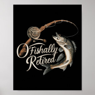 Officieel met pensioen Visserij O-fish-ally Gepens Poster