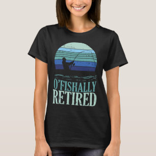 Officieel Met Pensioen Visserij Retro Pensioen Vad T-shirt