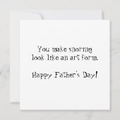 Officieel Nap Champ Vaderdag Plat Groetkaart Kaart (Achterkant)