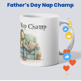 Officieel Nap Kampioen Vaderdag Koffiemok