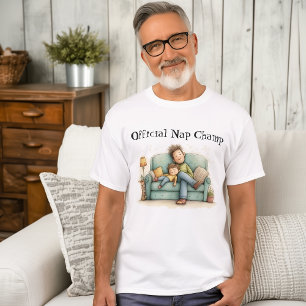 Officieel Nap Kampioen Vaderdag T-shirt