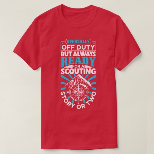 Officieel niet-dienstdoende Scoutmaster T-shirt (Design voorkant)