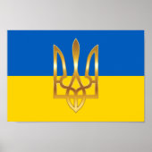 Officieel Oekraïens vlaggenstaatsymbool Poster (Voorkant)