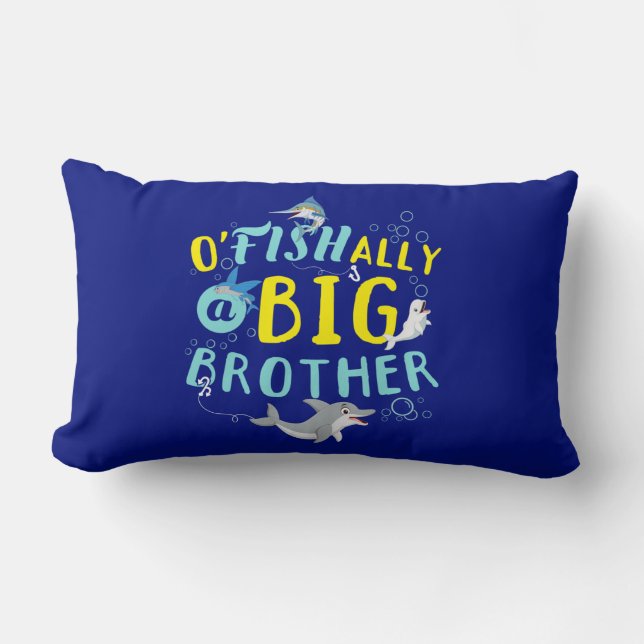 Officieel - O'Fishally een grote broer Pun Kussen (Voorkant)