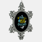 Officieel - O'Fishally een grote broer woordspelin Tin Sneeuwvlok Ornament (Links)