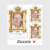 officieel onbeheerde pensioneringsfeest sticker (Vel)