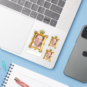 officieel onbeheerde pensioneringsfeest sticker (Laptop met iPhone)