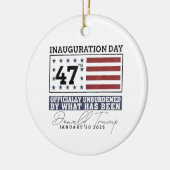 Officieel Onbezwaard Door Wat Trump 47 Is Gewest Keramisch Ornament (Links)