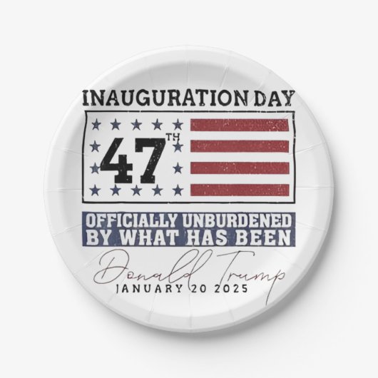 Officieel Onbezwaard Door Wat Trump 47 Is Gewest Papieren Bordje (Voorkant)