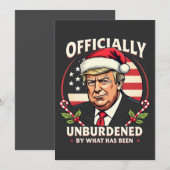 Officieel Onbezwaard Door Wat Trump 47e Is Geworde Kaart (Voorkant / Achterkant)