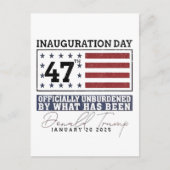 Officieel Onbezwaard Door Wat Trump Is 47 Briefkaart (Voorkant)