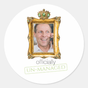 officiëel ongecontroleerd ronde sticker