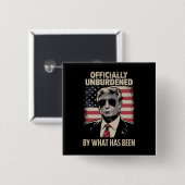 Officieel Ontheven Van Wat Trump 47 Is Gewest Vierkante Button 5,1 Cm (Voorkant /achterkant)