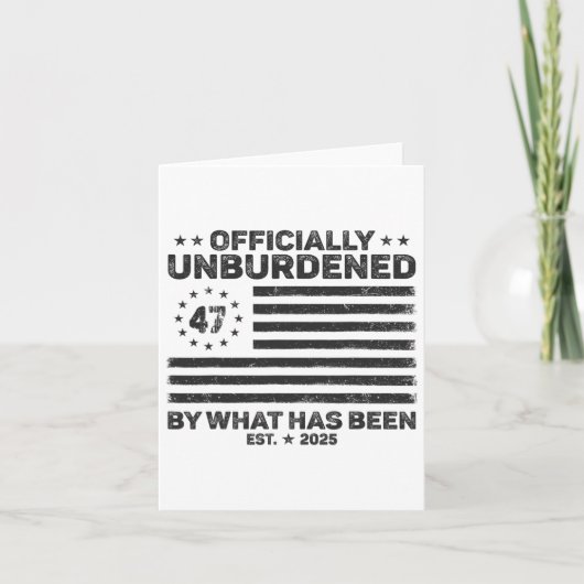 Officieel Ontheven Van Wat Trump Zege Is Geworden Kaart (Voorkant)