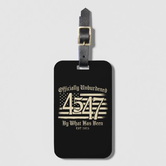 Officieel ontlast door wat Trump 45 47 is geweest Bagagelabel (Voorkant (verticaal))