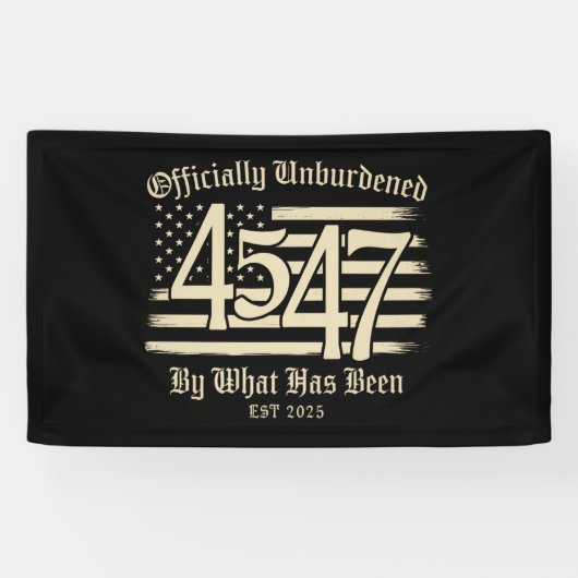 Officieel ontlast door wat Trump 45 47 is geweest Spandoek (Horizontaal)