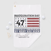 Officieel ontlast door wat Trump 47 is geweest Golfhanddoek (Insitu)