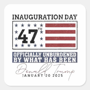 Officieel ontlast door wat Trump 47 is geweest Vierkante Sticker