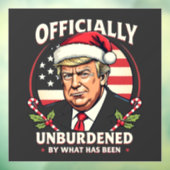 Officieel ontlast door wat Trump 47e is geweest Raamsticker (Vel 3)